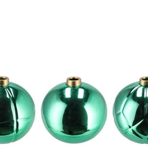 Weihnachtskugel Vase grün mix 15x15x14cm