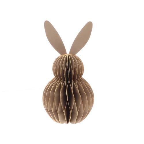 Kaninchen faltbar braun D08cm H15cm