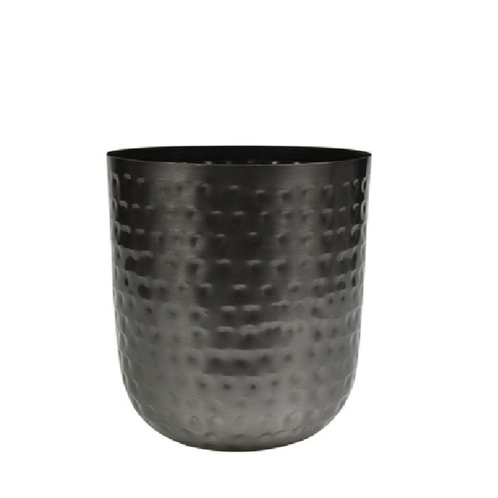 Homedeco Mayren Übertopf schwarz D18cm H19cm