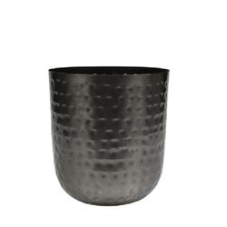Homedeco Mayren Übertopf schwarz D18cm H19cm