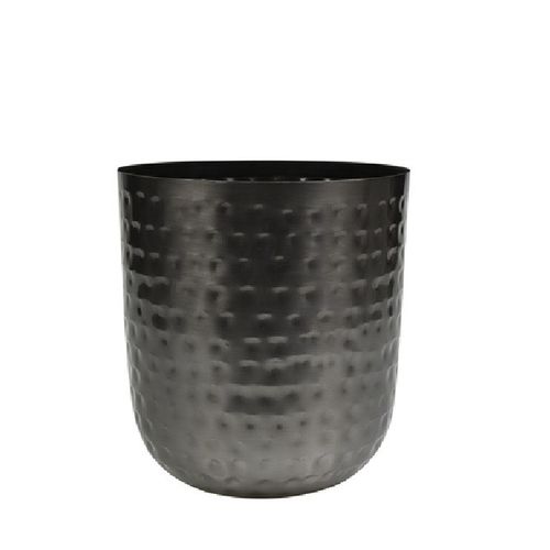 Homedeco Mayren Übertopf schwarz D18cm H19cm