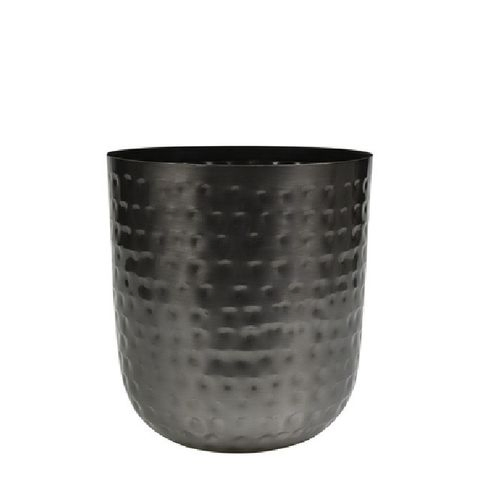 Homedeco Mayren Übertopf schwarz D18cm H19cm
