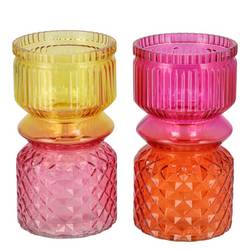 Glas Vase Lynn Colourful mix D11cm H20cm