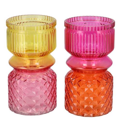 Glas Vase Lynn Colourful mix D11cm H20cm