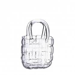Glas Vase Handbag 14x09.5x22cm