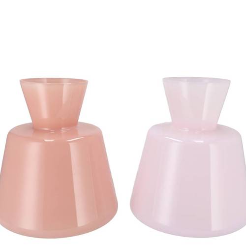 Glas Vase Beau rosa mix 25x23cm