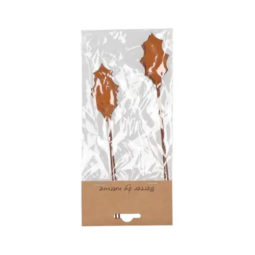 Rusty Stechpalme auf Stab Metall 05x17cm x4