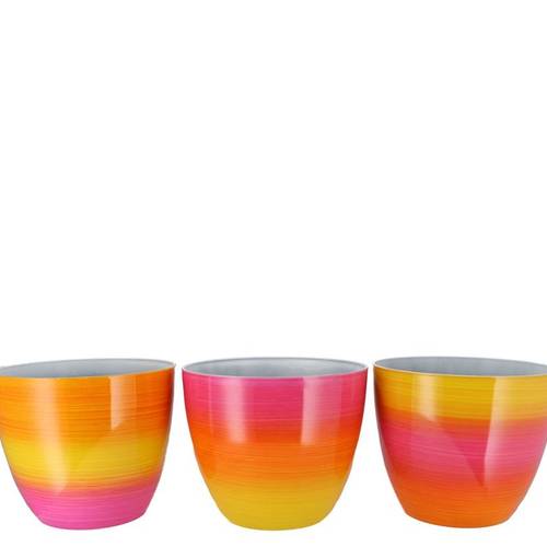 Melamine Übertopf Rainbow mix lila D22cm H19cm