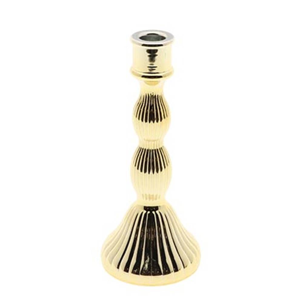 Kerzenständer Luxia gold D09.5cm H23cm