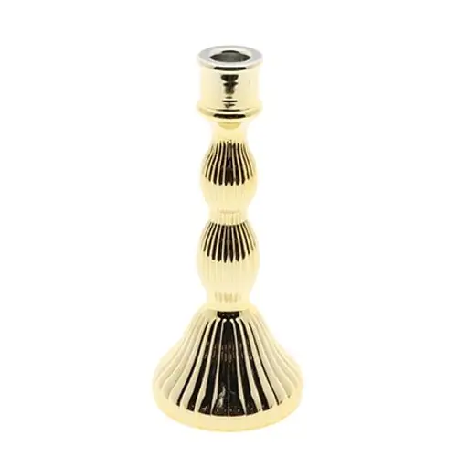 Kerzenständer Luxia gold D09.5cm H23cm