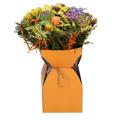 Strausstasche orange 12x20