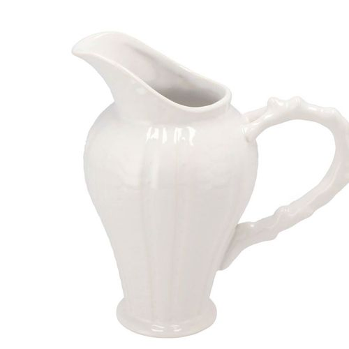 Keramik Kanne weiss 17x10x20cm