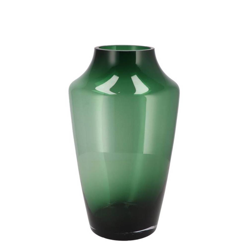 Glas Vase Filou grau/grün D17cm H25cm