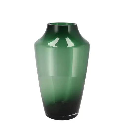 Glas Vase Filou grau/grün D17cm H25cm