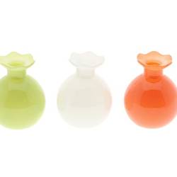 Glas Vase Blossie matt mix D09cm H11cm