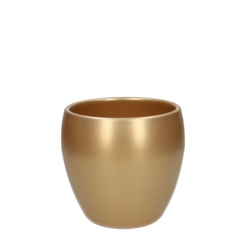 Keramik Bowl gold d13/14.5x13cm