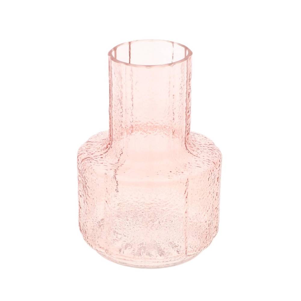 Glas Vase Striella rosa D13.5cm H19cm