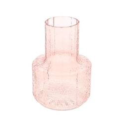 Glas Vase Striella rosa D13.5cm H19cm