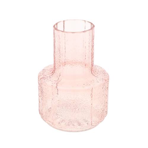 Glas Vase Striella rosa D13.5cm H19cm