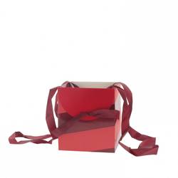 Tasche Muse rot 16x16x18cm