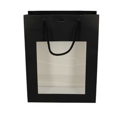 Tasche Fenster schwarz 11x22x28cm