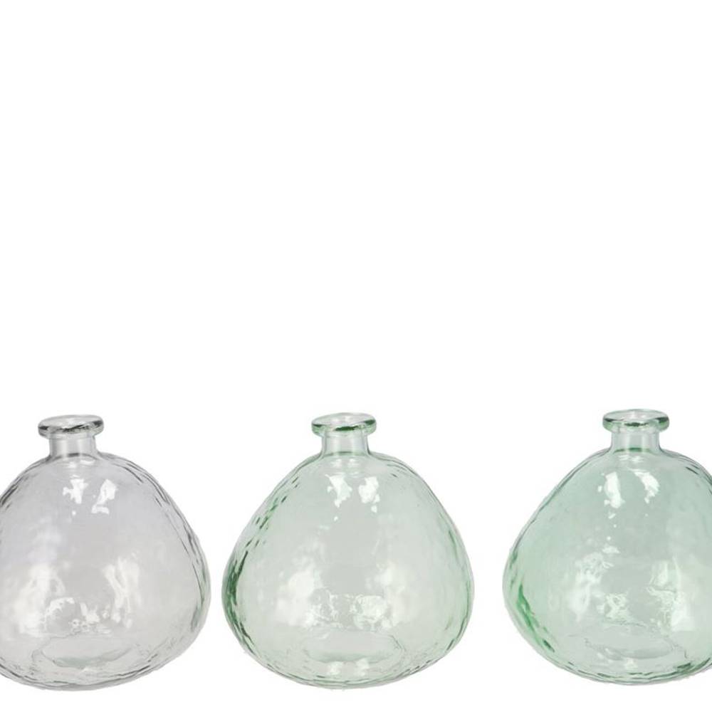 Glas Vase Grace mix hell grün D18cm H18cm