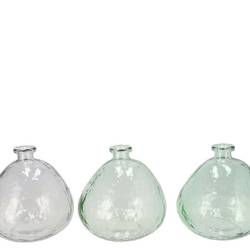 Glas Vase Grace mix hell grün D18cm H18cm