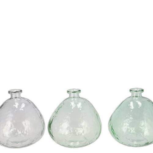 Glas Vase Grace mix hell grün D18cm H18cm