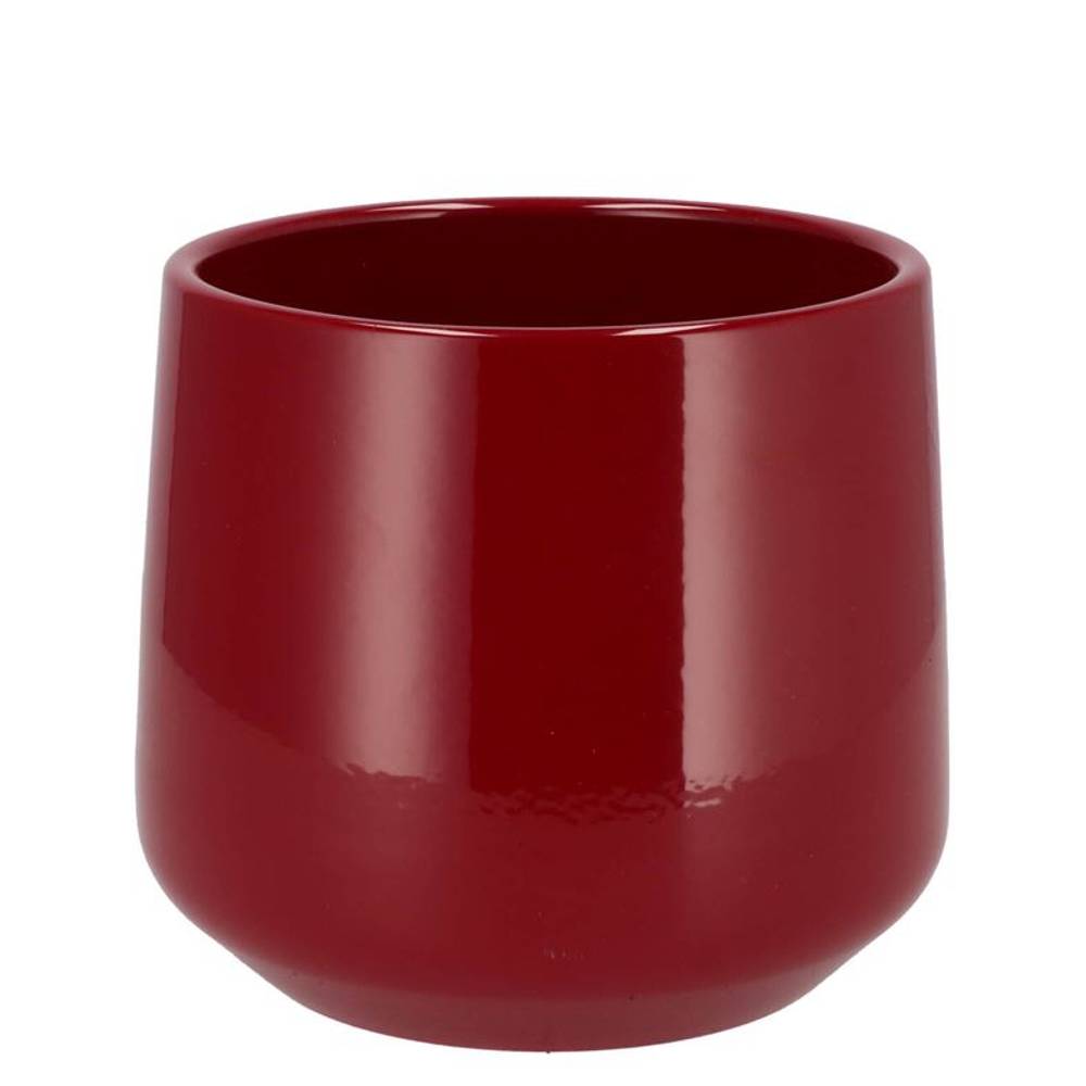 Keramik Übertopf Berlin rot D16cm H18cm