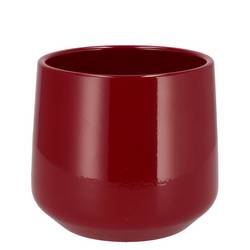 Keramik Übertopf Berlin rot D16cm H18cm