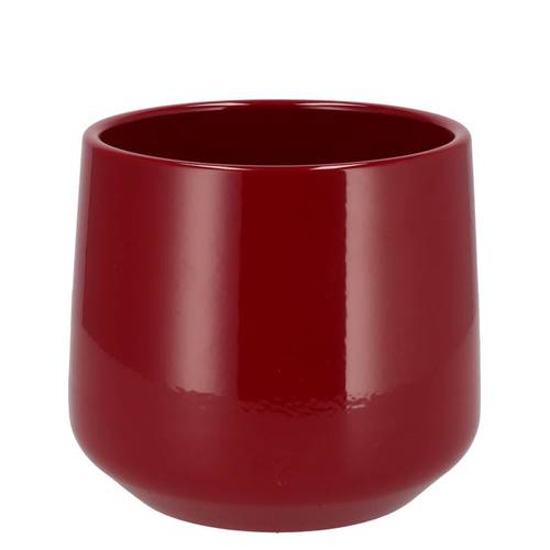 Keramik Übertopf Berlin rot D16cm H18cm