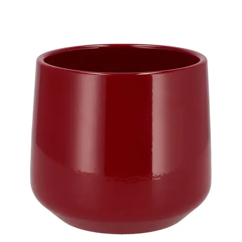 Keramik Übertopf Berlin rot D16cm H18cm