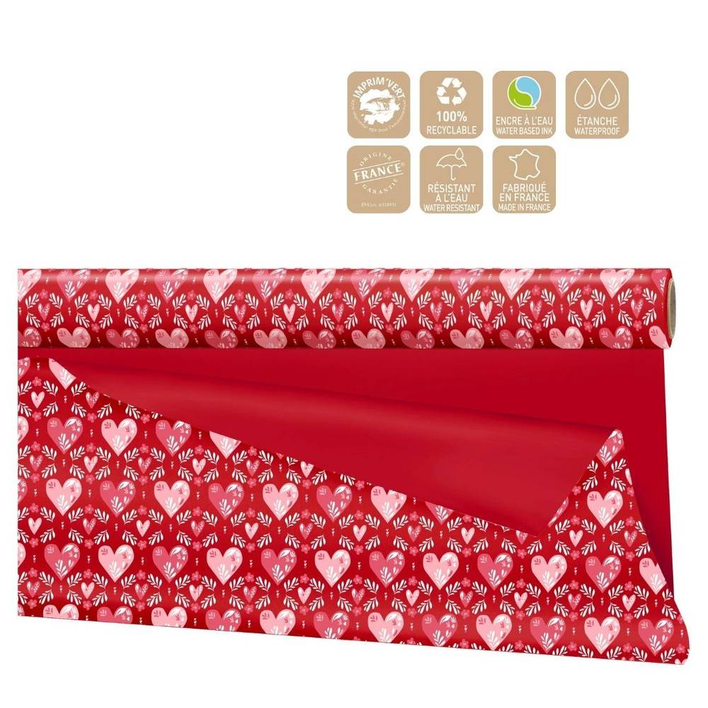 Folien Rolle 80cm Amara rot 25m