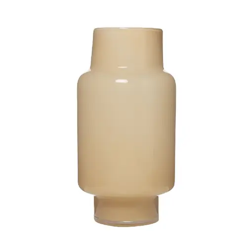 Glas Vase Pien creme D24cm H38.5cm