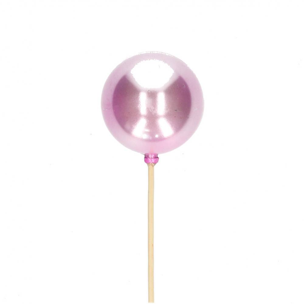 Kugel auf Stab Perle hell rosa L50cm D06cm 
