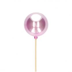Kugel auf Stab Perle hell rosa L50cm D06cm 