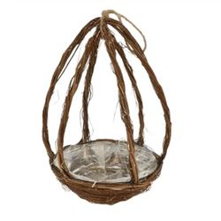 Korb Henkel Zweig natur D25cm H40cm