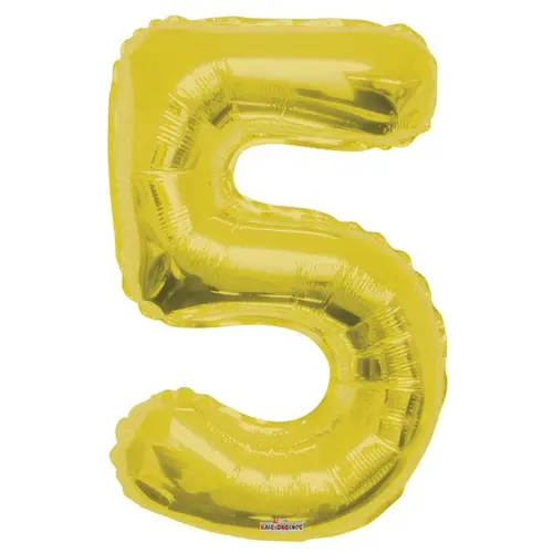Ballon 5 gold 85cm