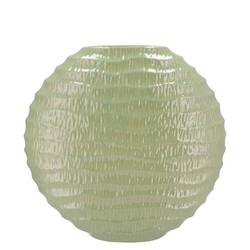 Keramik Vase Lima Oval grün 31x12x30cm