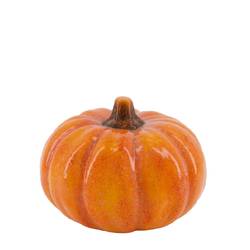 Deko Kürbis orange D18x13.5cm