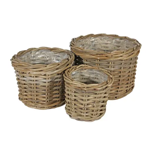 Korb Rattan Apac natur 3/Set D26cm H18cm