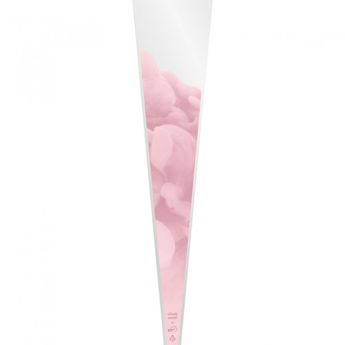 Tüte 1Rose rosa 65x14x3cm x50