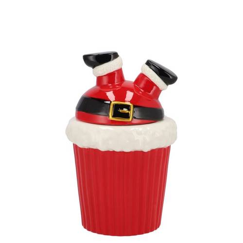 Behälter Jolie Santa rot 12x11x17cm