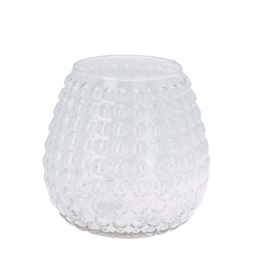 Glas Vase Bubbles Rund D20cm H25cm