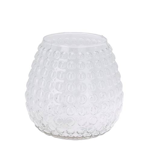 Glas Vase Bubbles Rund D20cm H25cm