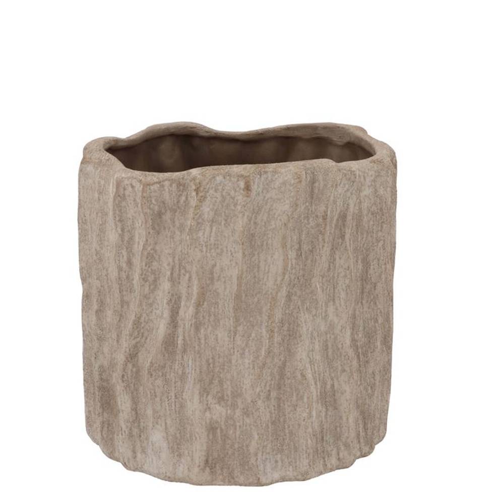 Keramik Übertopf Porto Antique grau 14x14x12cm