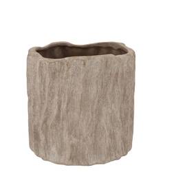 Keramik Übertopf Porto Antique grau 14x14x12cm