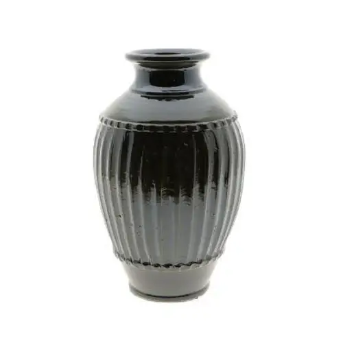 Keramik Vase Perola grün D25cm H40cm