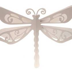 Wandaufhänger Libelle creme D50cm