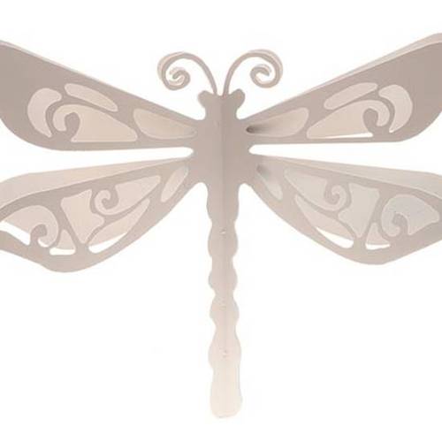 Wandaufhänger Libelle creme D50cm